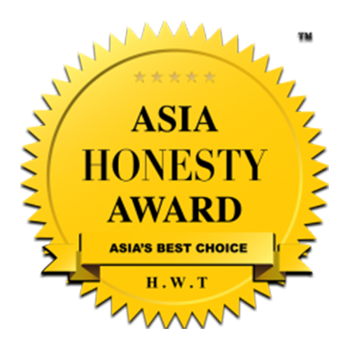 Auszeichnung Asia Honesty Award Asia's Best Choice - bluechemGROUP