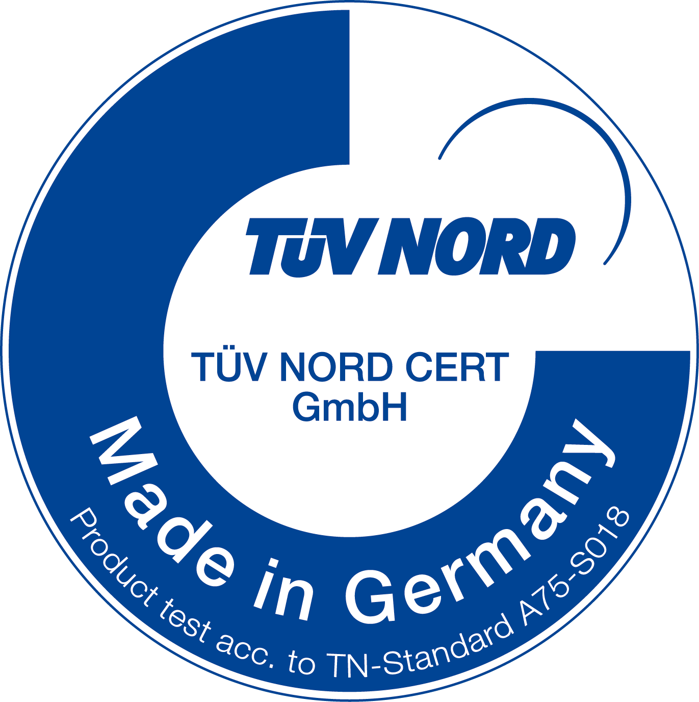 Signet TÜV Nord Certifikat Made in Germany