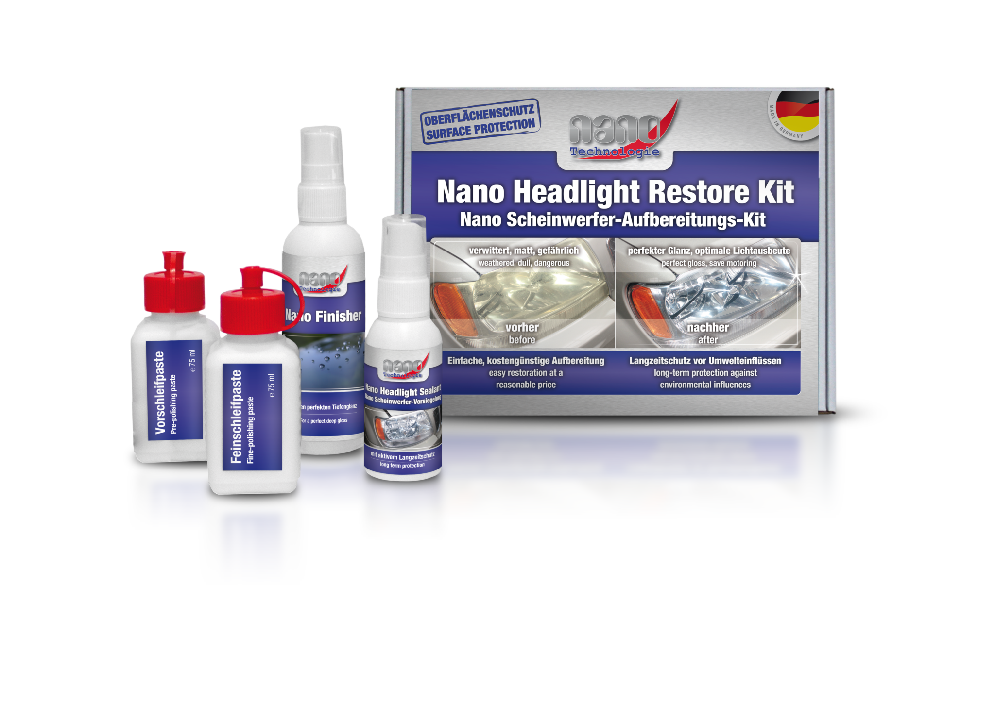 Nano Scheinwerfer-Aufbereitungs-Kit - bluechemGROUP